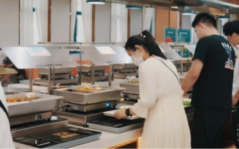 称重计量自助餐,高校食堂就餐解决方案